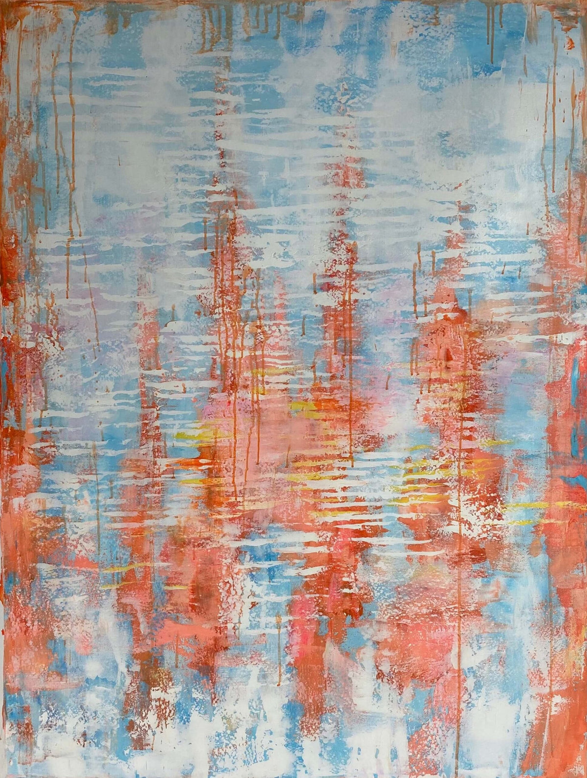 Blue And Salmon Streaks