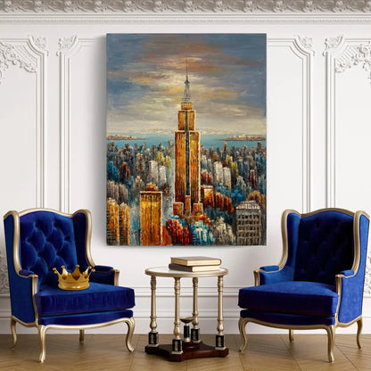 Empire State Building Handmade Oil Painting