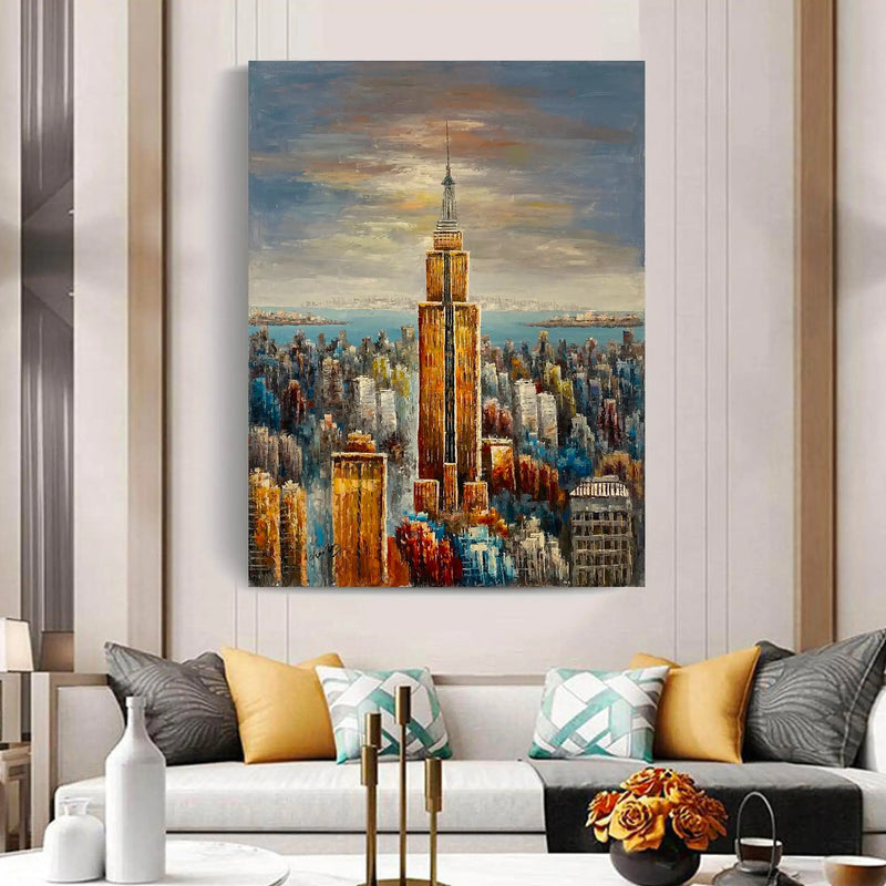 Empire State Building Handmade Oil Painting