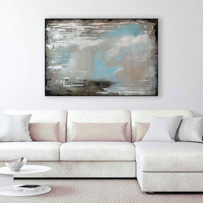 BLUE AND GREY ABSTRACT