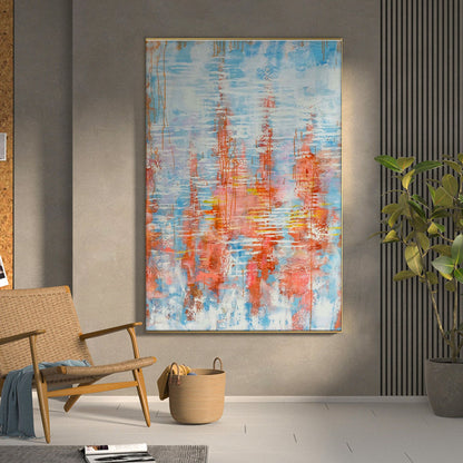 Blue And Salmon Streaks
