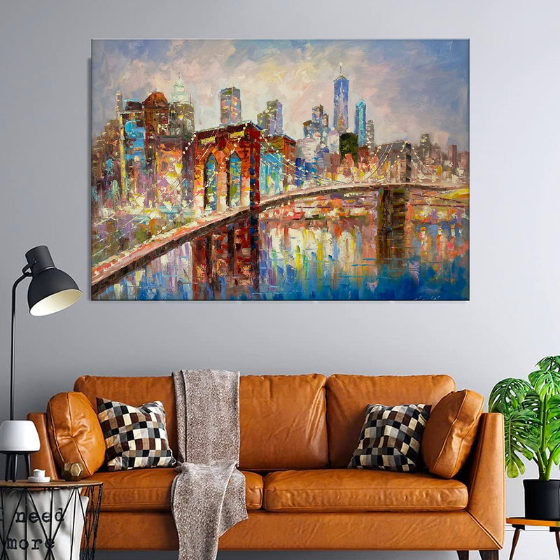 Brooklyn Bridge and Manhattan Skyline
