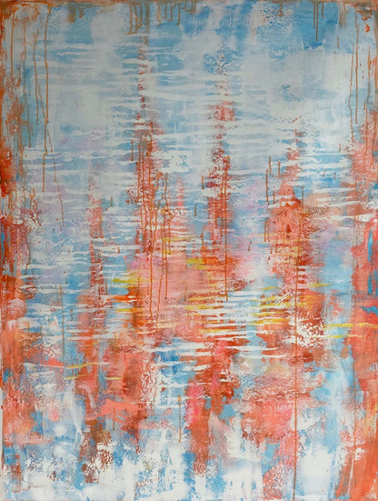 Blue And Salmon Streaks