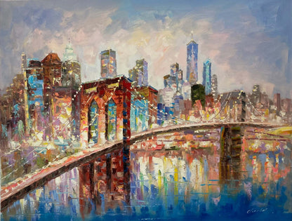 Brooklyn Bridge and Manhattan Skyline
