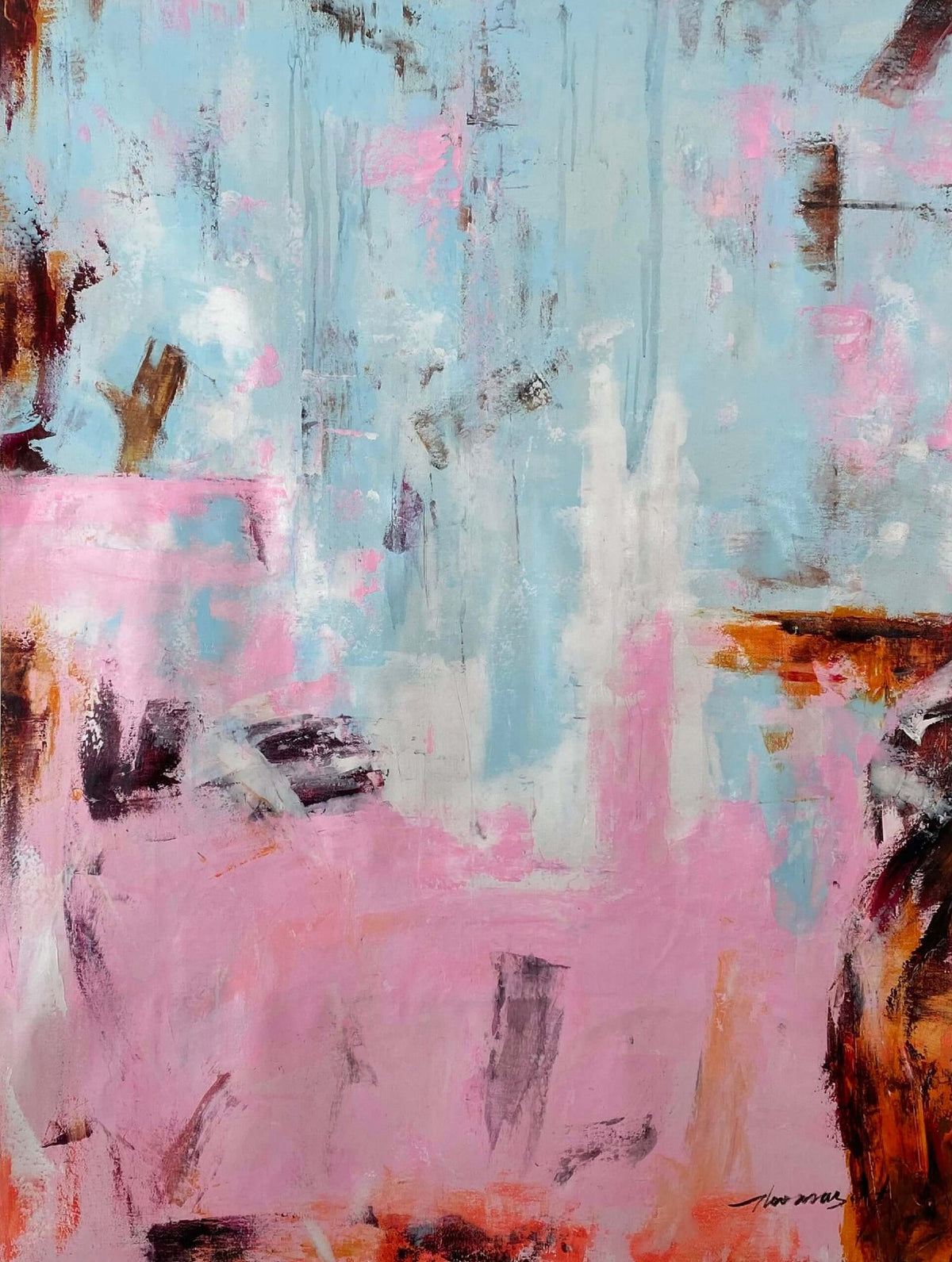 Pinky Bluey Abstract
