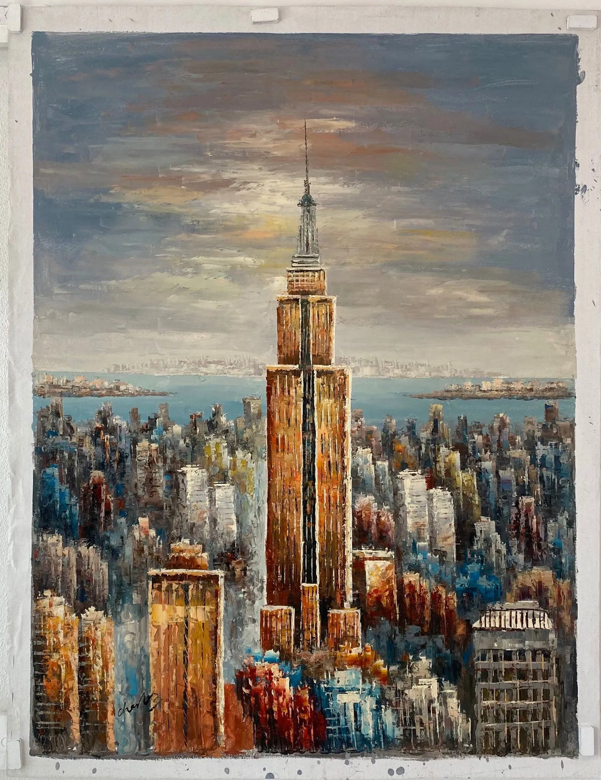 Empire State Building Handmade Oil Painting
