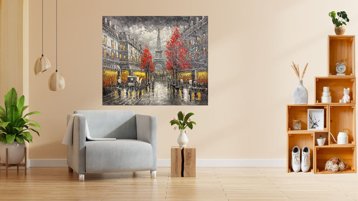 Paris in Crimson Light