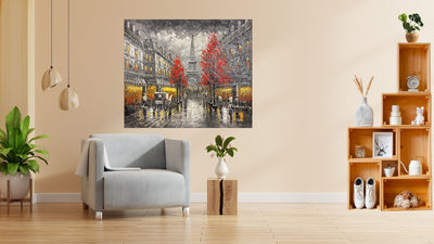 Paris in Crimson Light